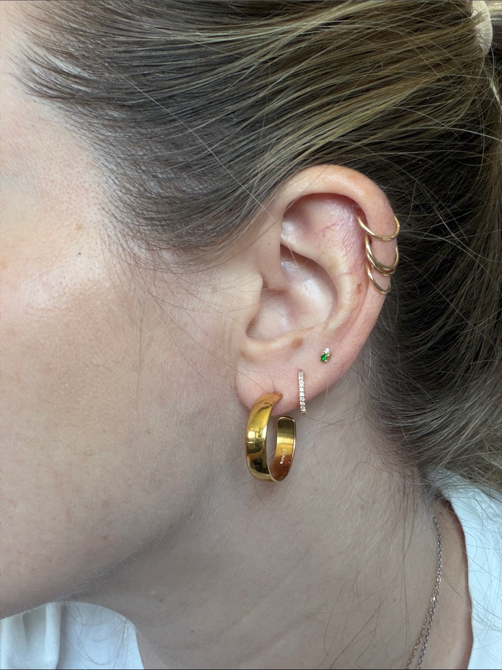 Napier Gold Hoop Earrings